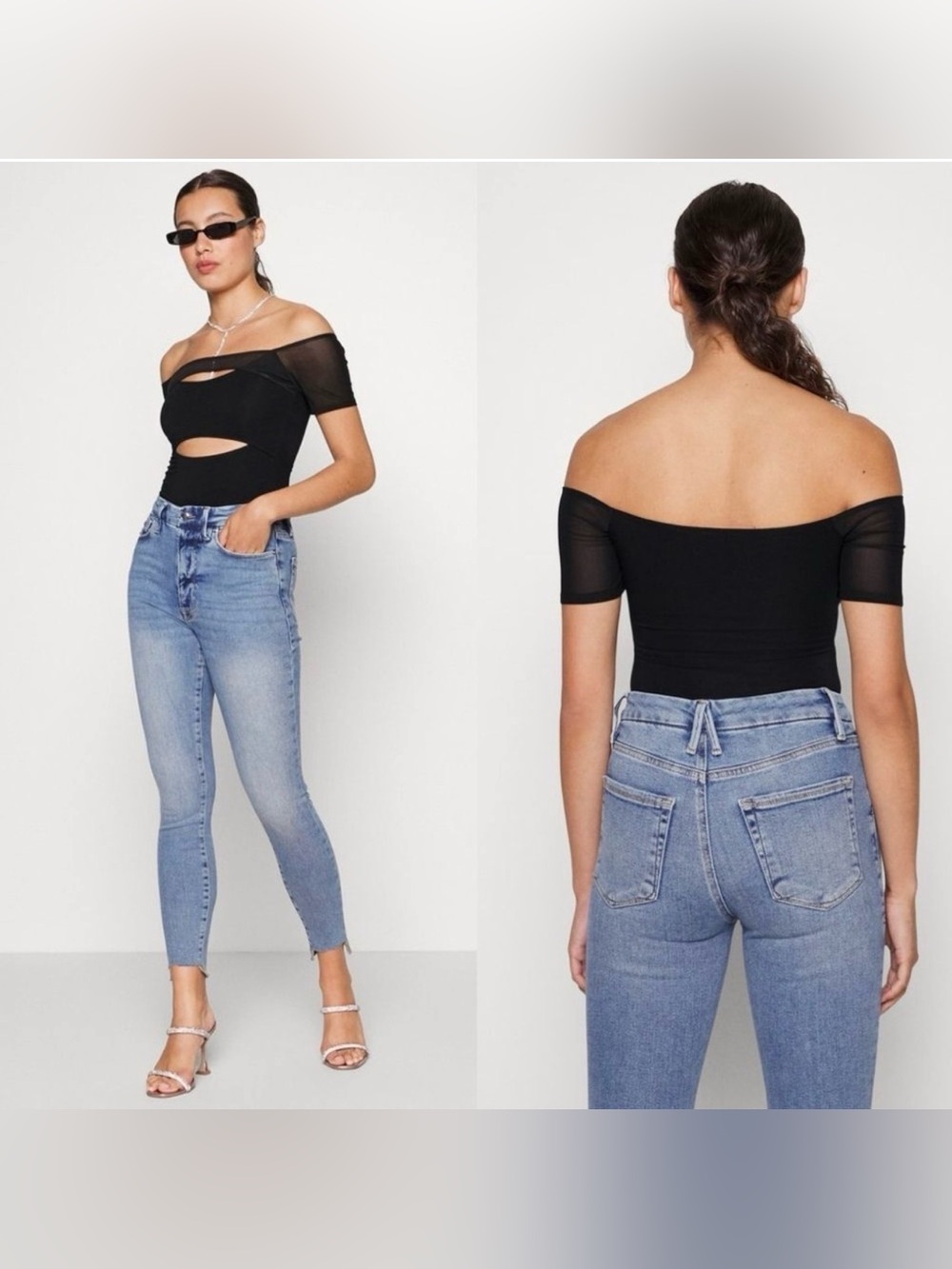 Good American black bodysuit